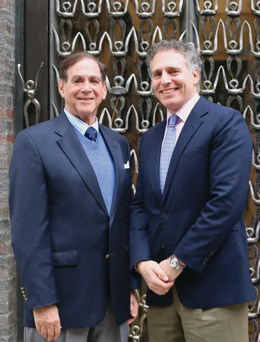 Stephen Spahn, Chancellor of Dwight Schools, and Franklin Global founder Blake Spahn standing together